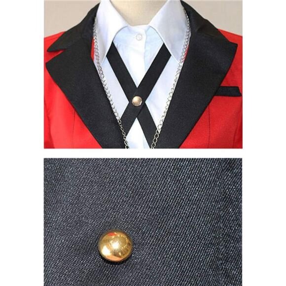 Yumeko Jabami Costume School Uniforms Anime Cosplay Party Full Set - Picture 5 of 7